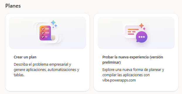 Planes en Power Apps crea tu aplicación y automatiza con agentes de IA